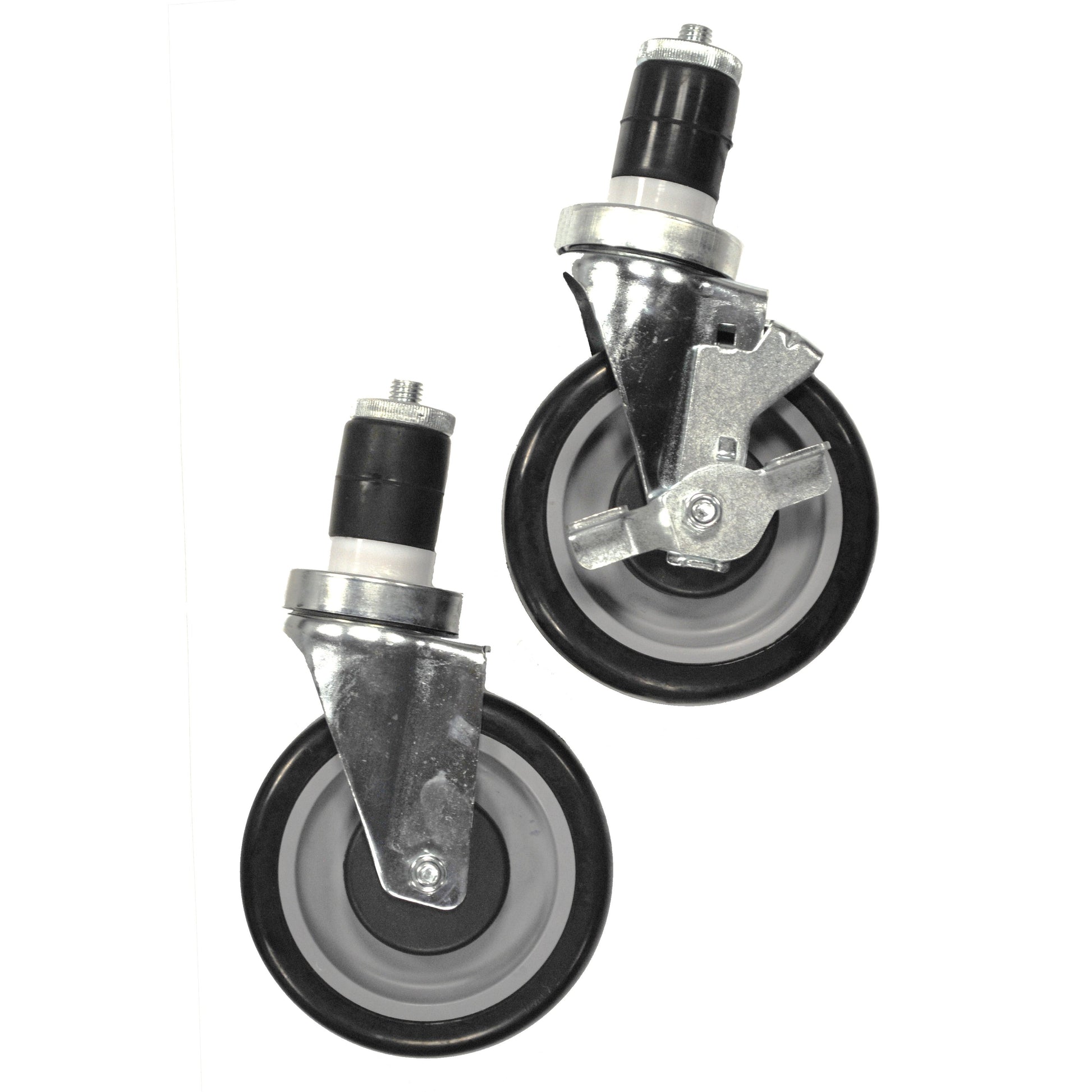 Casters - 5" Wheel 1 5/8" Insert with Brake