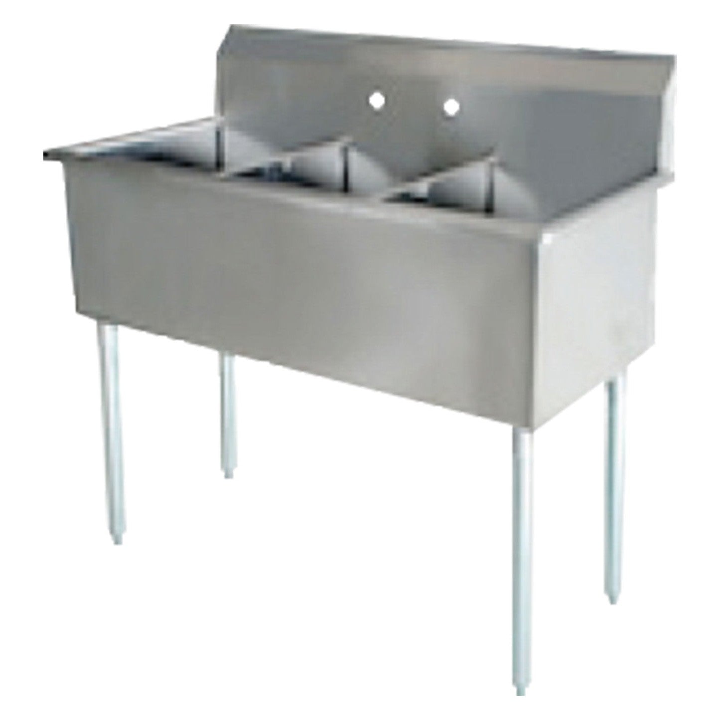 2 Compartment Budget Sink, 18" x 18" x 13"D Bowl