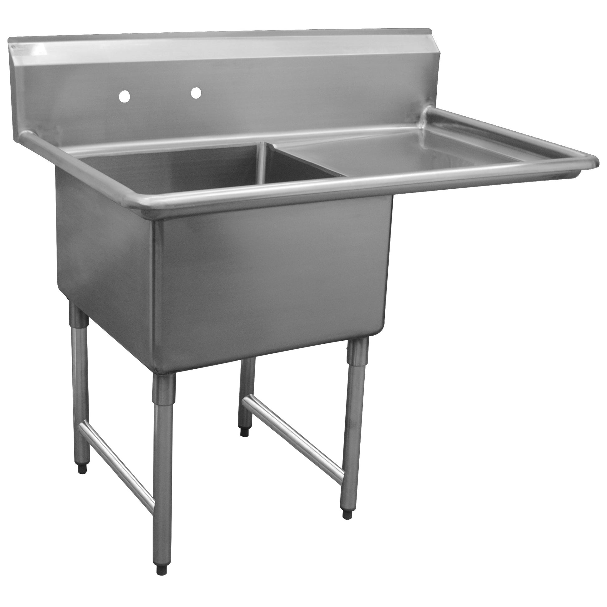 Sinks - 12" Deep Economy Sink 1 Bowl -36.5"W x 25.5"D x 45.5"H