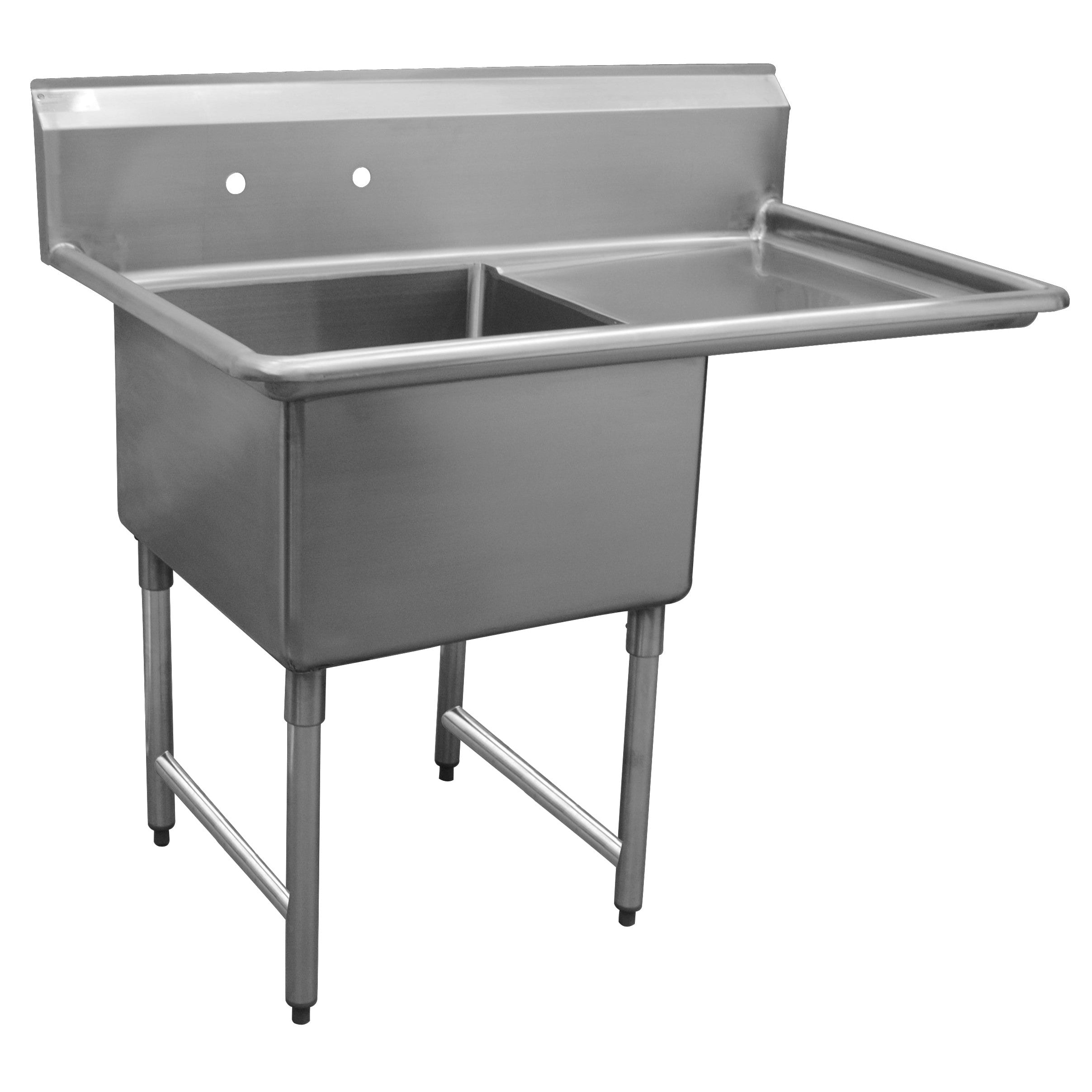 Sinks - 14" Deep Economy 1 Bowl - 44.5"W x 23.5"D x 45.5"H