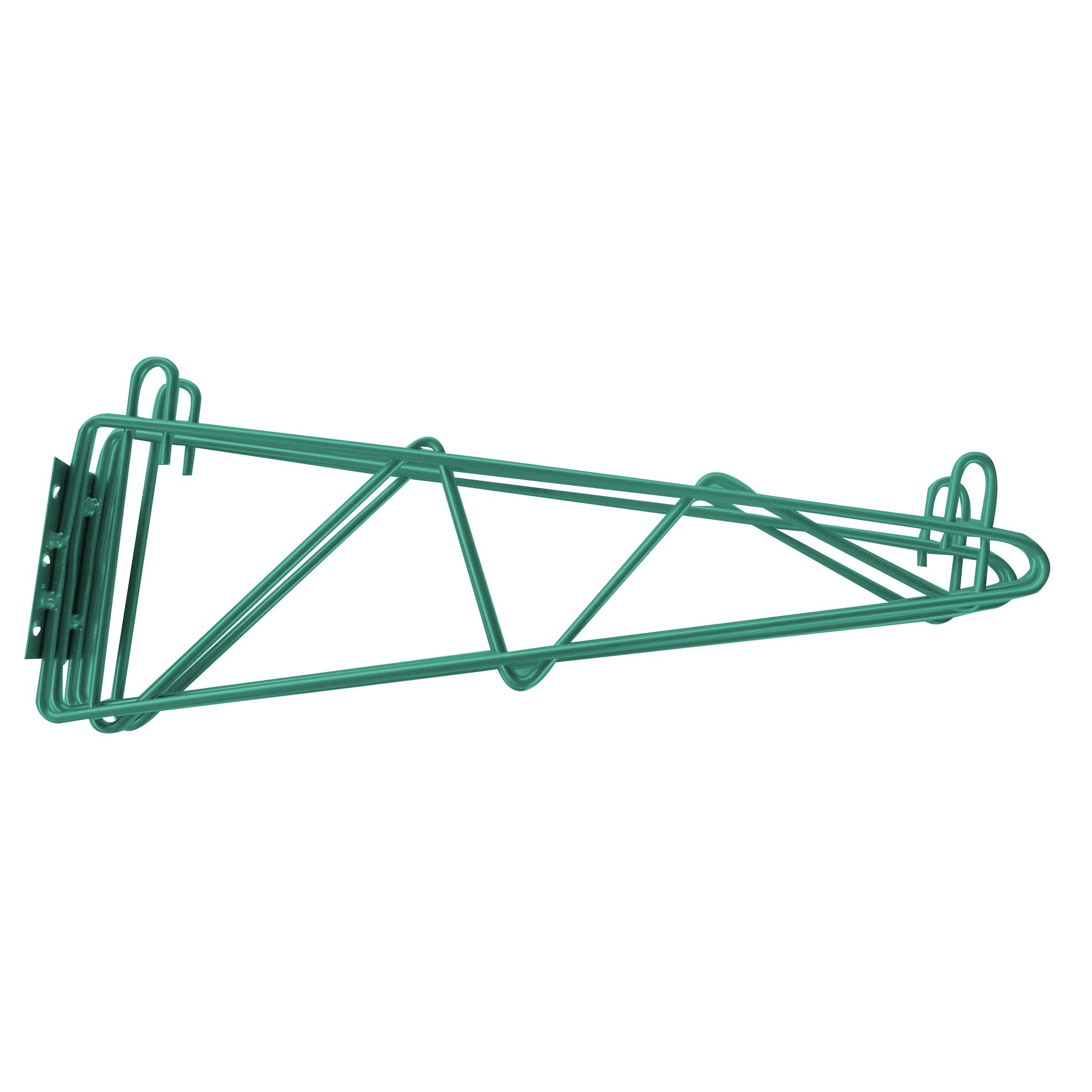 Wire Shelving - 18 Green Epoxy Double Wall Bracket