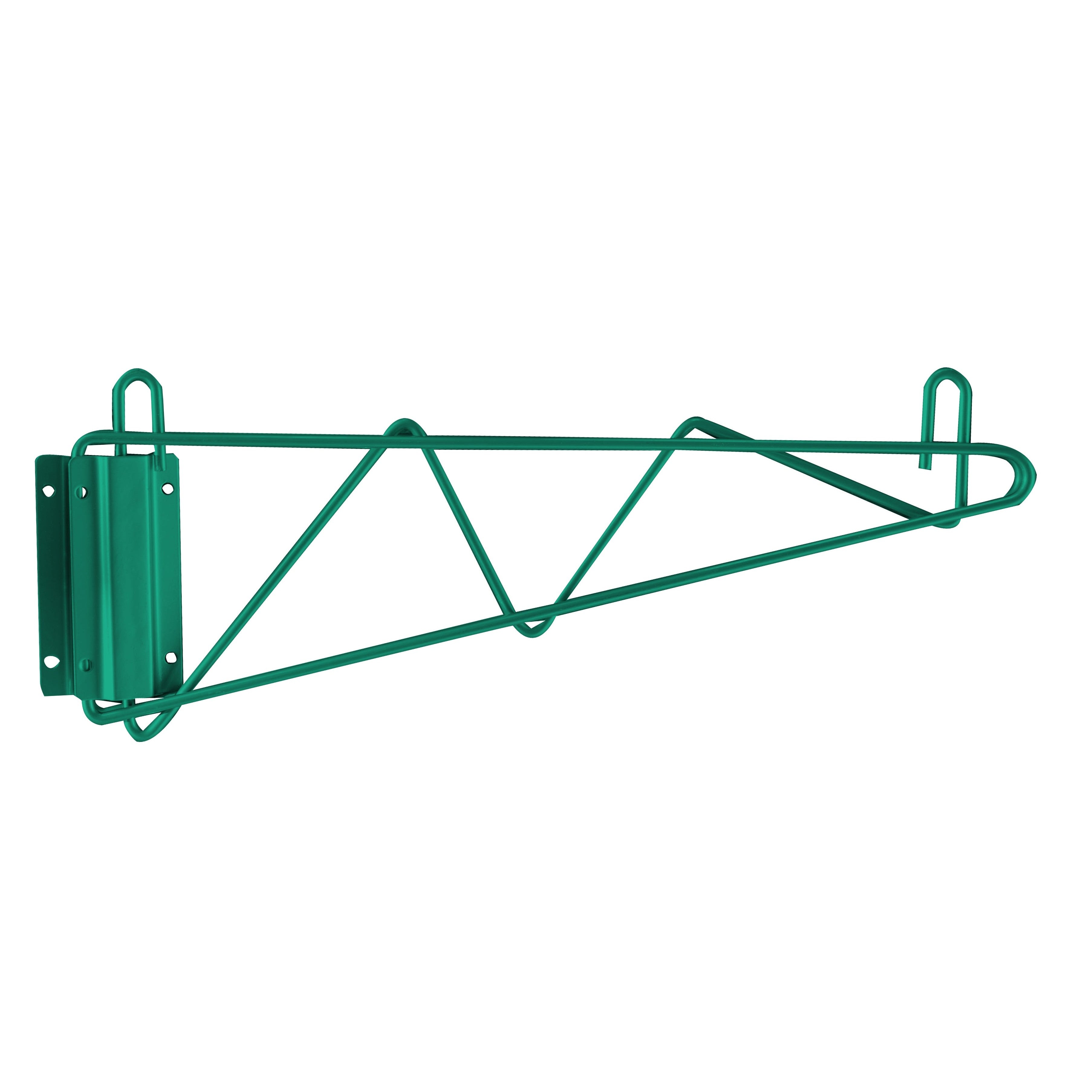Wire Shelving - 18 Green Epoxy Wall Bracket