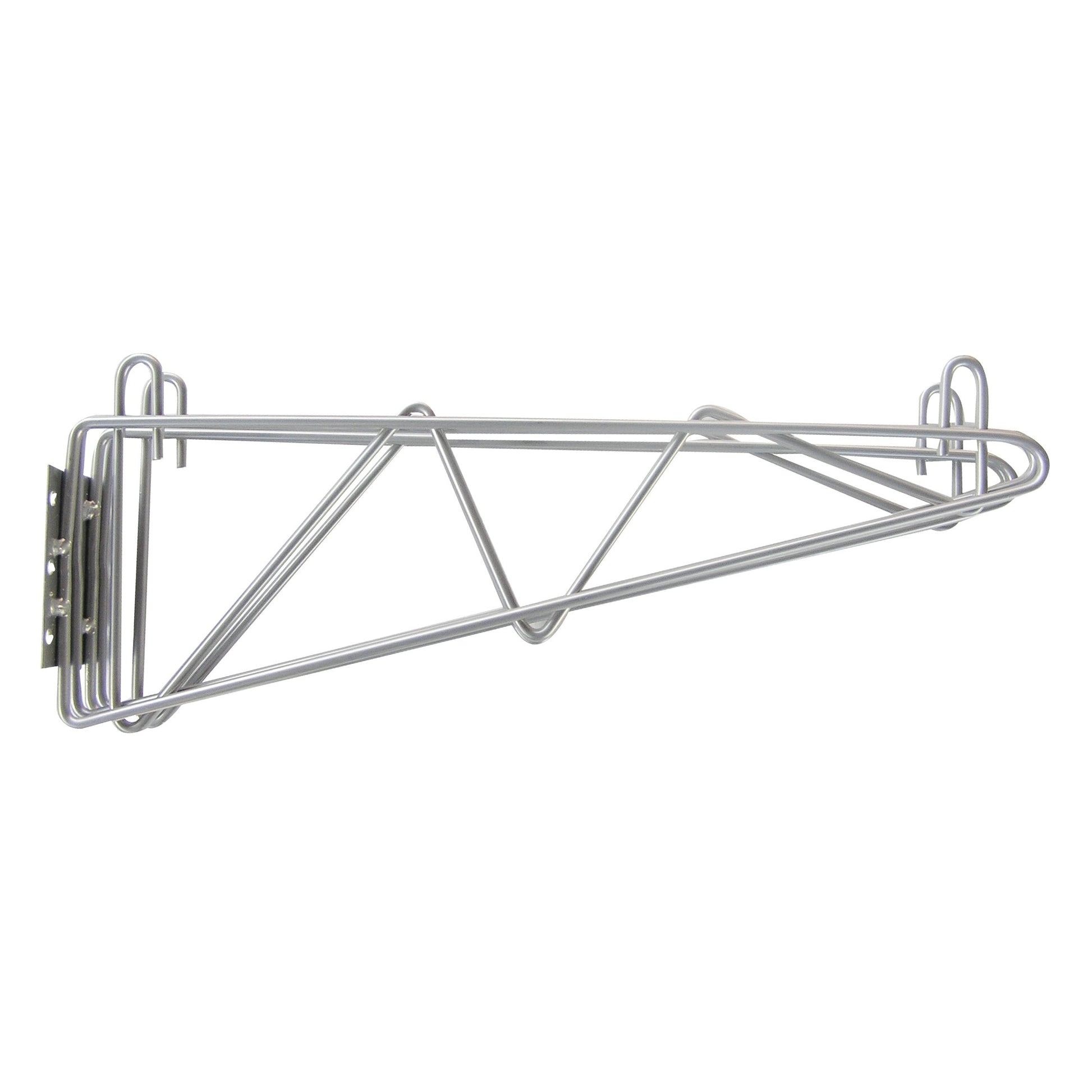 Wire Shelving - 18 Silver Epoxy Double Wall Bracket