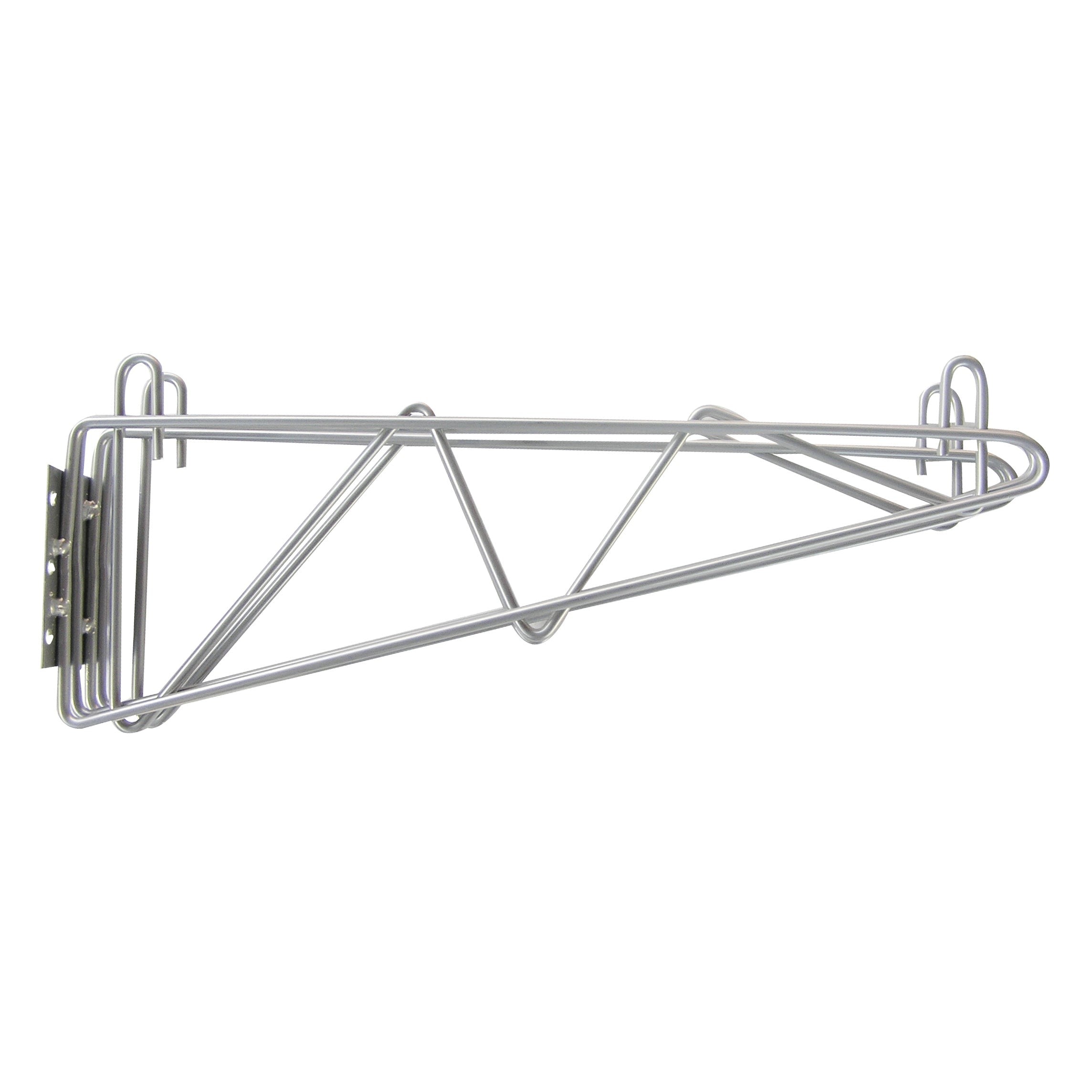 Wire Shelving - 14 Silver Epoxy Double Wall Bracket