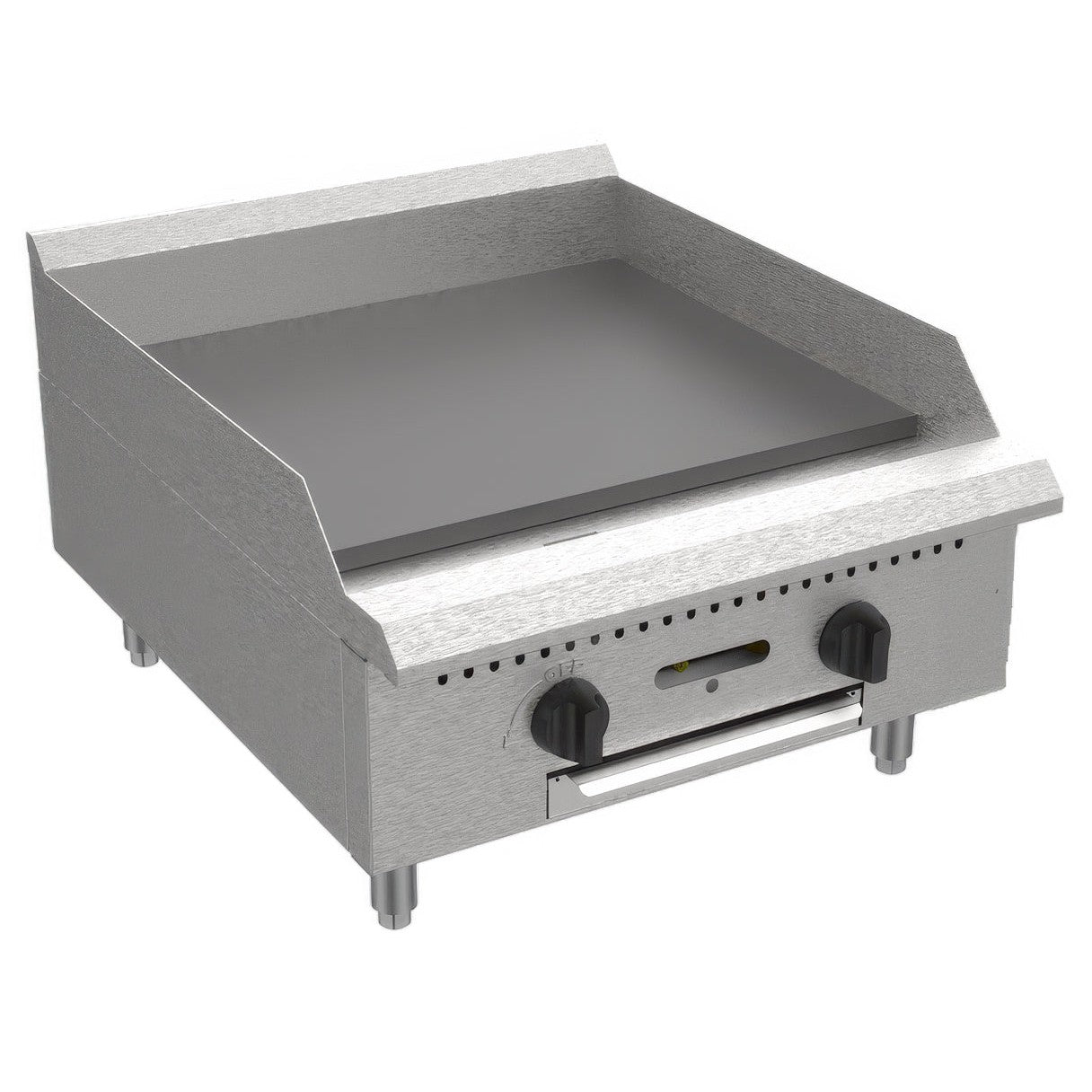 Gas Cooking - 24" Manual Griddle - Liquid Propane - Dimensions: 23.98" W x 29.96" D x 16.22" H