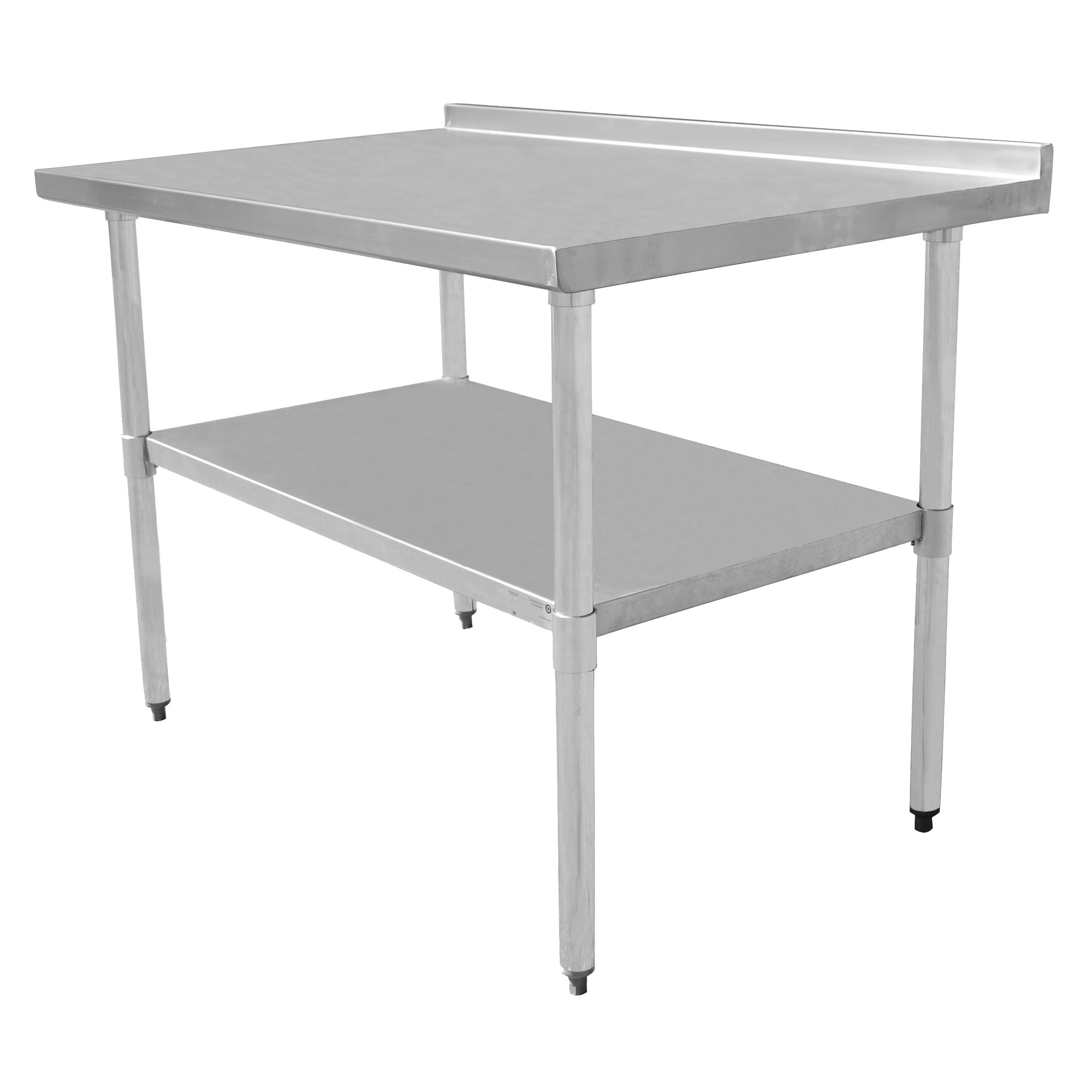Tables - 60" Work Table - w/ Turnup (30" Depth) - Dimensions: 60" W x 30" D x 34" H