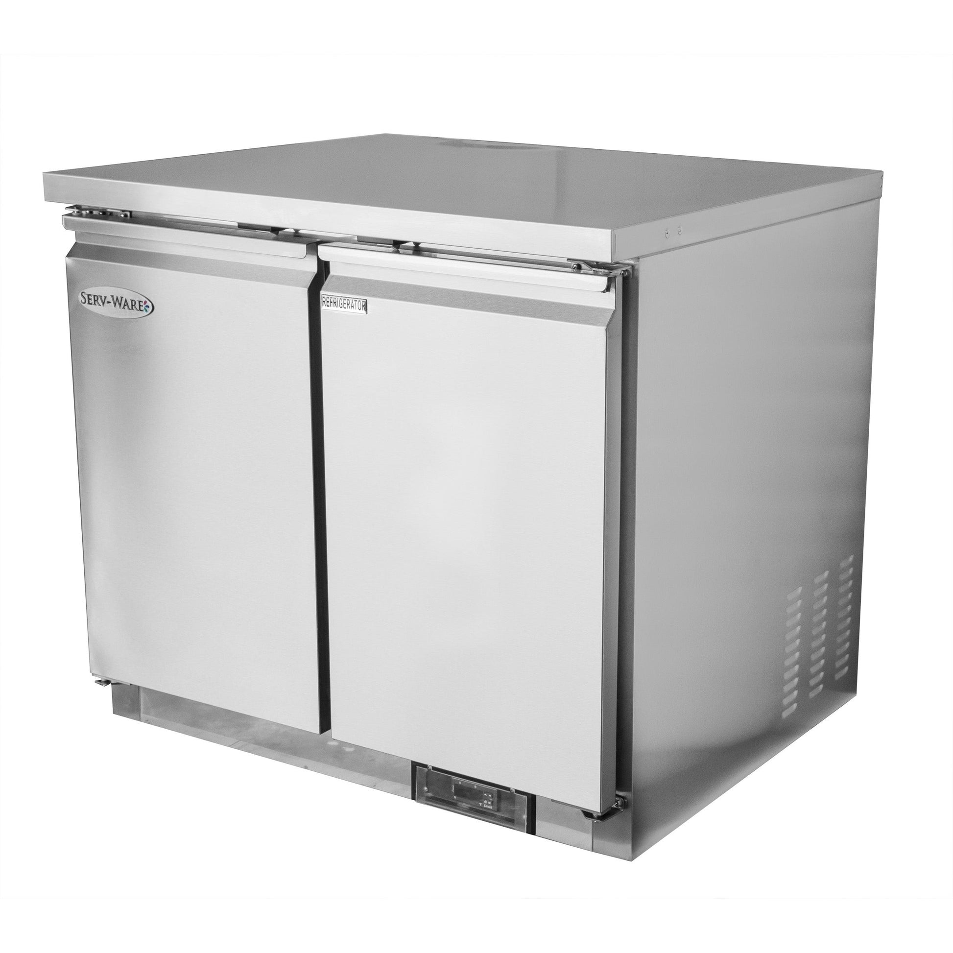 Refrigeration - 7.7 cu. ft. Undercounter Refrigerator - Dimensions: 36.4" W x 29.9" D x 35.5" H