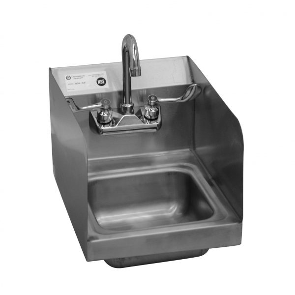 Hand Sink with Double Splash Guard